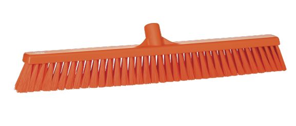 Vikan Broom, Orange With Polypropylene Bristles for Dry Areas