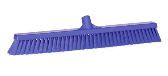 Vikan Broom, Purple With Polypropylene Bristles for Dry Areas