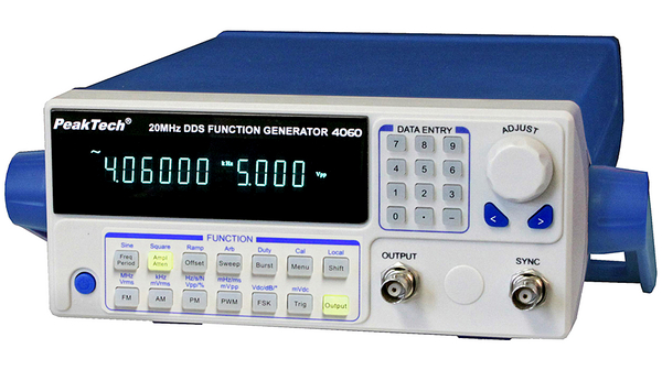 PeakTech P 4060 Waveform Generator, 20MHz Max, 10 μHz Min