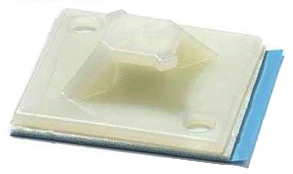 Thomas & Betts Self Adhesive Blue Cable Tie Mount 28.58 mm x 28.58mm, 7.62mm Max. Cable Tie Width