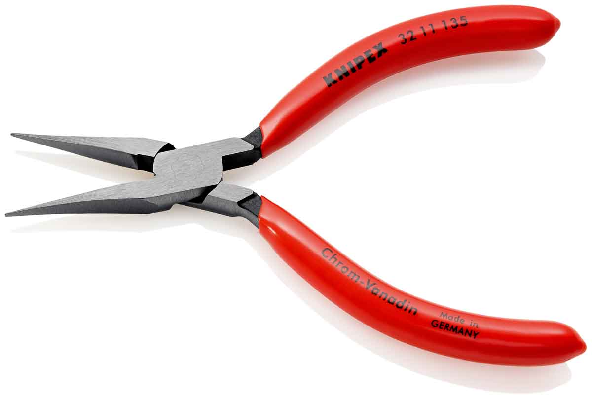 32-11-135 Knipex 32 11 1-Piece Long Nose Plier, 135 mm Overall, 34mm Jaw