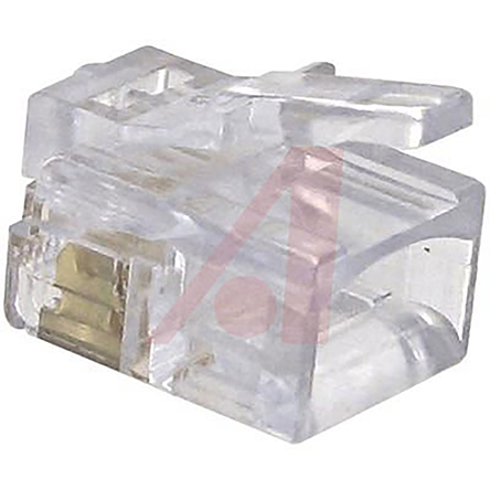 Cinch 32 Series RJ12 Connector Male, Cable, Cat5e Unshielded Straight 1 Port 6 Way