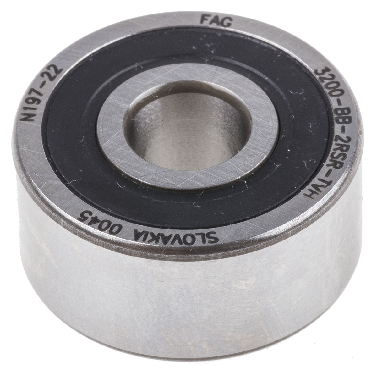 FAG 3200-BB-2RSR-TVH 2 Row Ball Bearing - 10 mm ID, 30 mm OD 14 mm Race Width