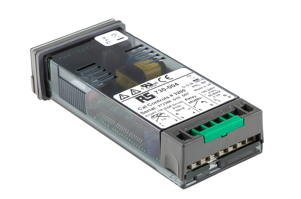 320000 CAL 3200 Panel PID Temperature Controller, 2 Output Relay, SSR 264V ac Temperature Control