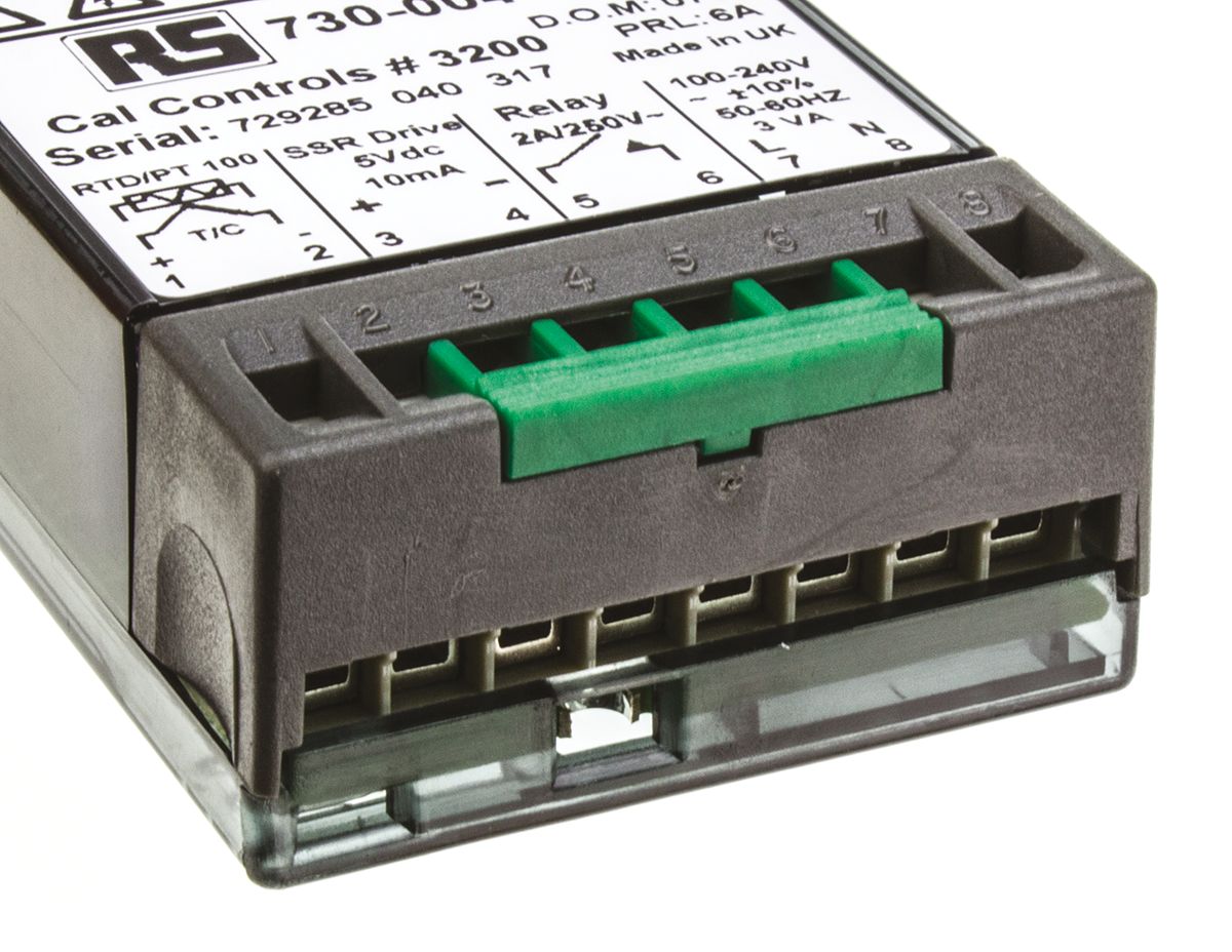 320000 CAL 3200 Panel PID Temperature Controller, 2 Output Relay, SSR 264V ac Temperature Control