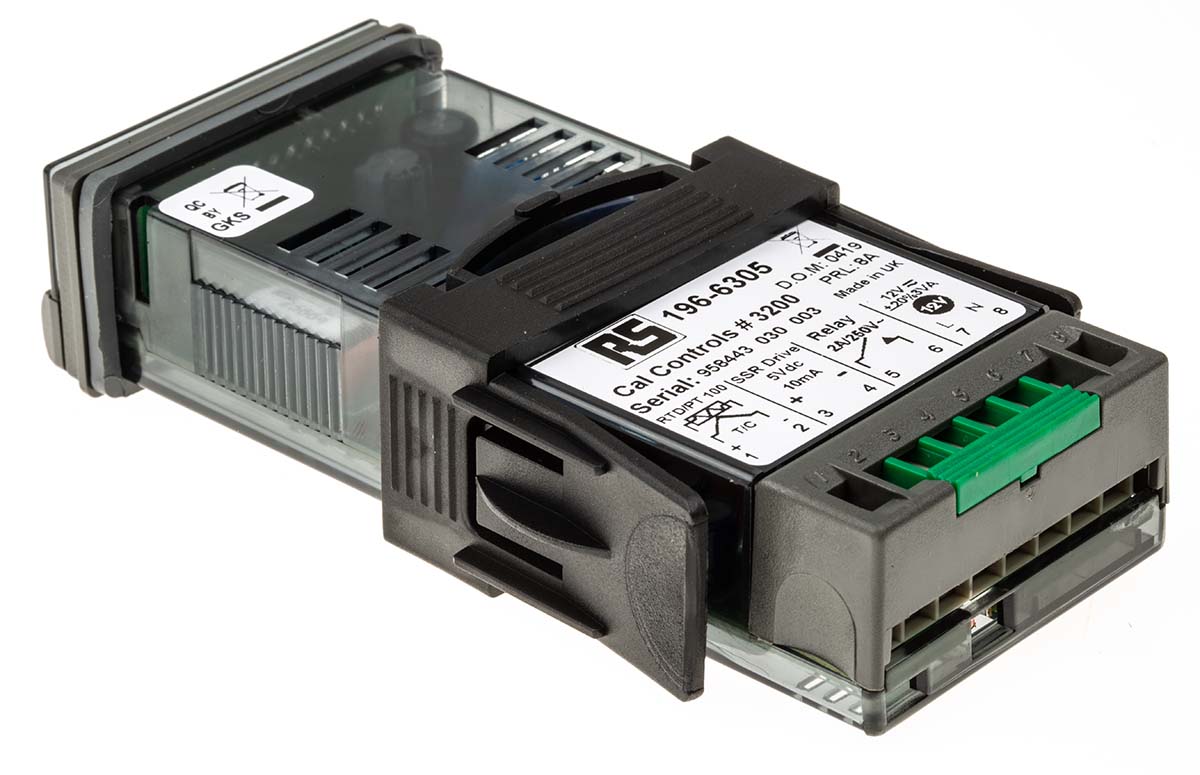 320040 CAL 3200 Panel PID Temperature Controller, 2 Output Relay 12V ac/dc Temperature Control