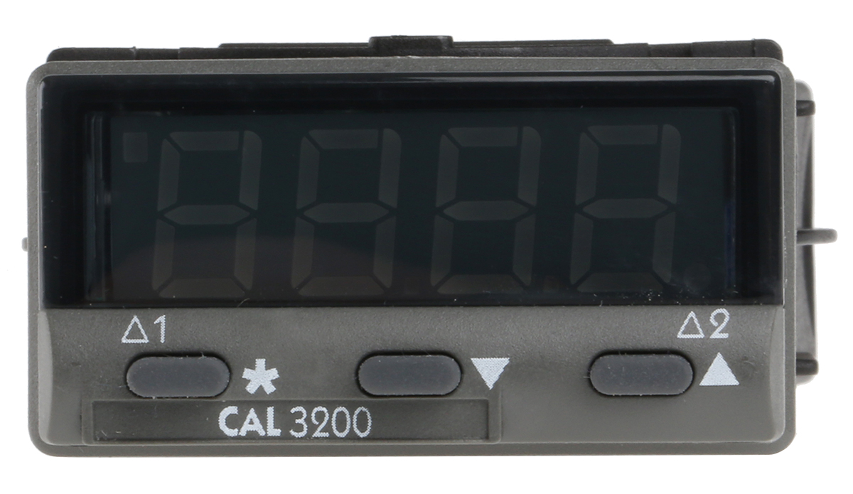 320050 CAL 3200 Panel PID Temperature Controller, 2 Output Relay 24V ac/dc Temperature Control