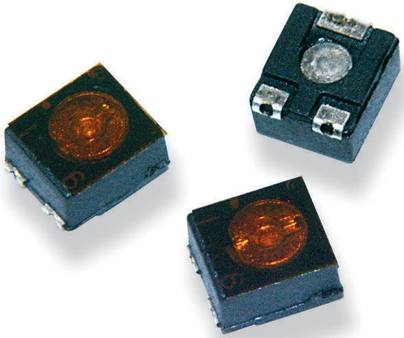 10 kΩ, Surface Mount Trimmer Potentiometer, J-Hook 0.1 W Top Adjust TE Connectivity, 3204