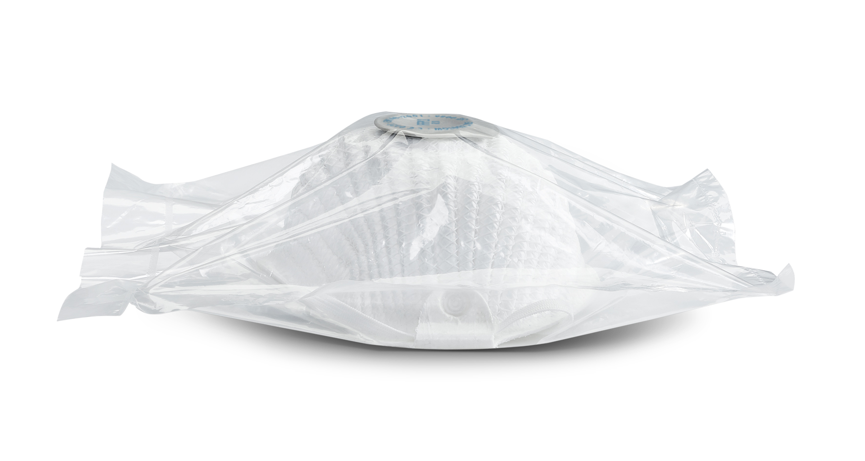 320501  Moldex Orange, White Natural Rubber, Polypropylene, Polyethylene, Polyester, EVA Face Mask for Construction M/L