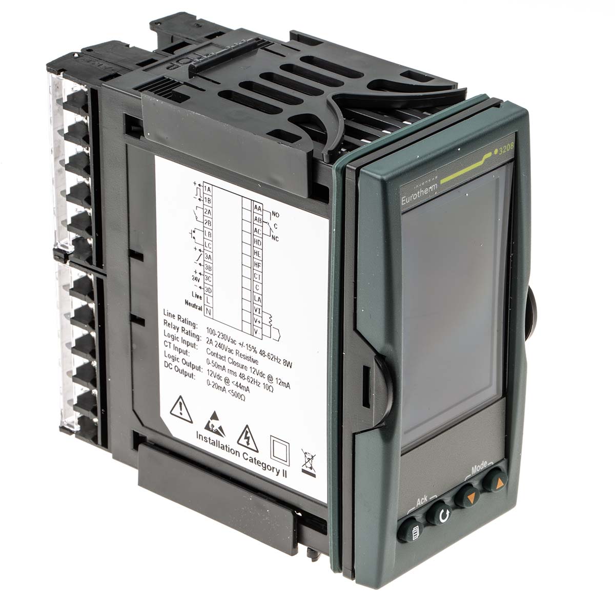 Eurotherm 3200 Panel PID Temperature Controller, 4 Output Relay 264V ac On-Off