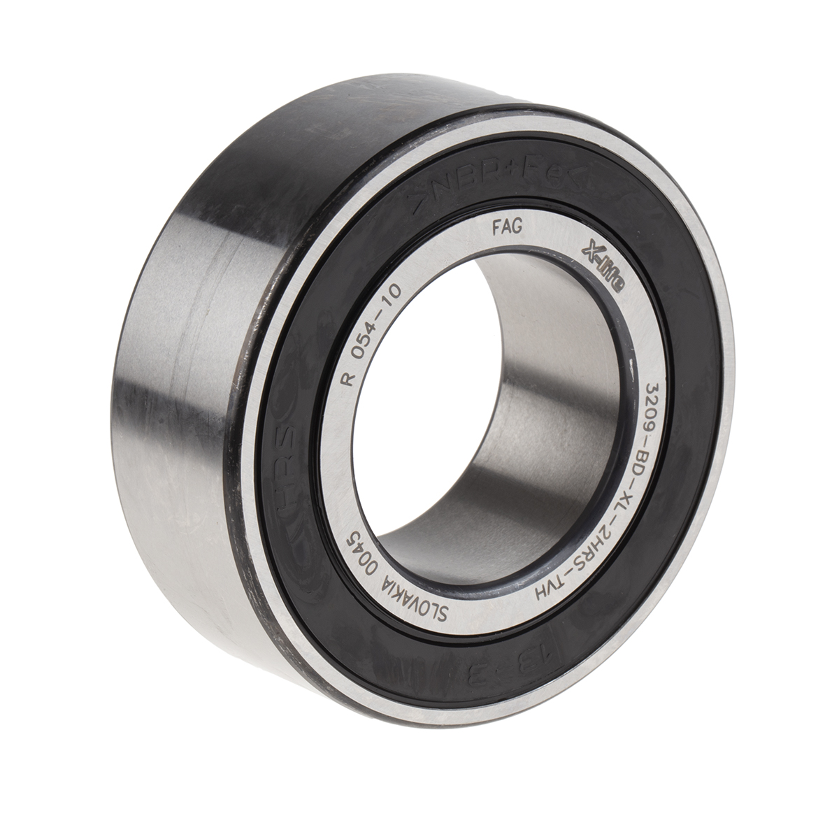 FAG 3209-BD-XL-2HRS-TVH 2 Row Ball Bearing - 45 mm ID, 85 mm OD 30.2 mm Race Width