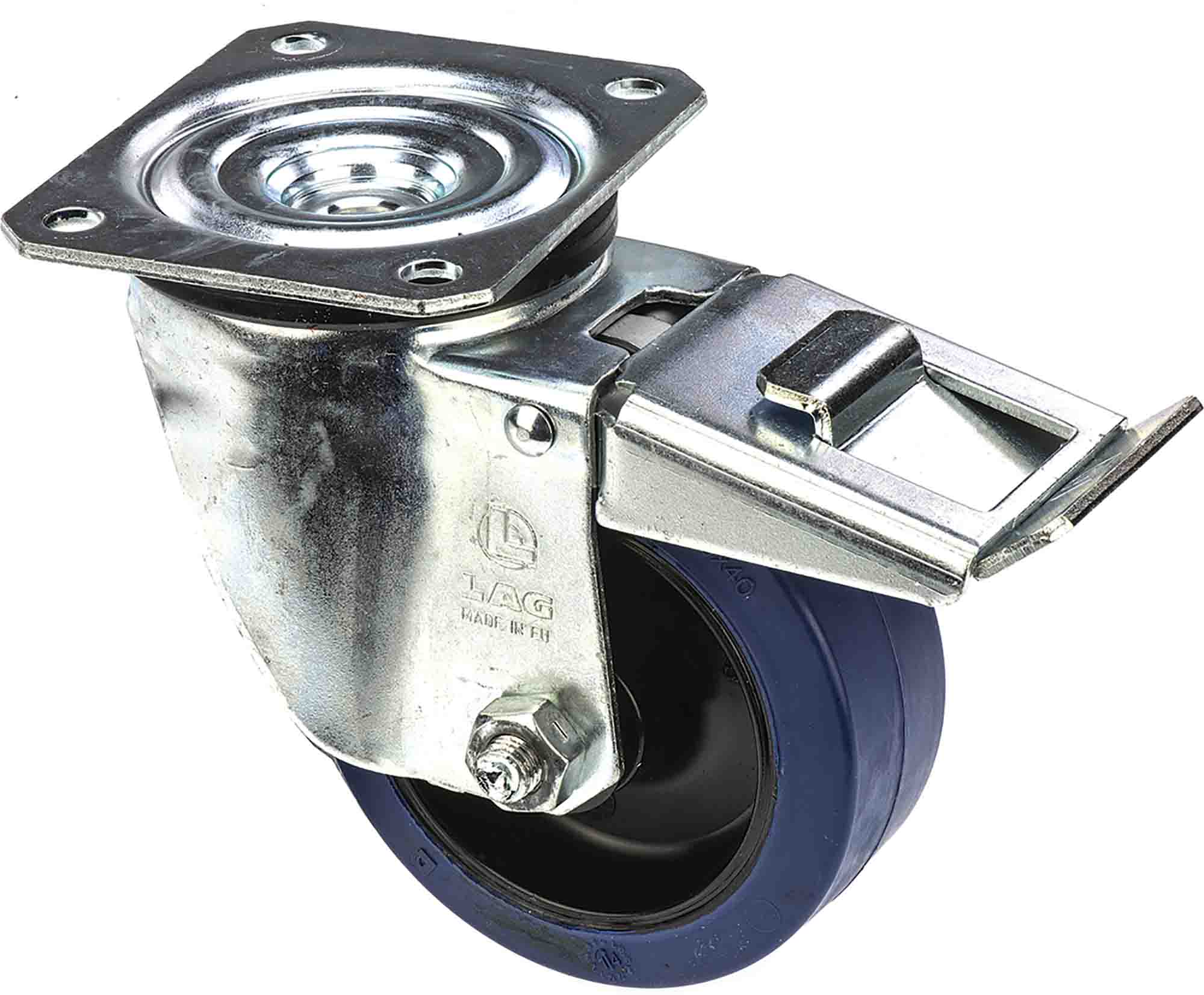 LAG Braked Swivel Castor, 300 kg Capacity, 200 mm Wheel