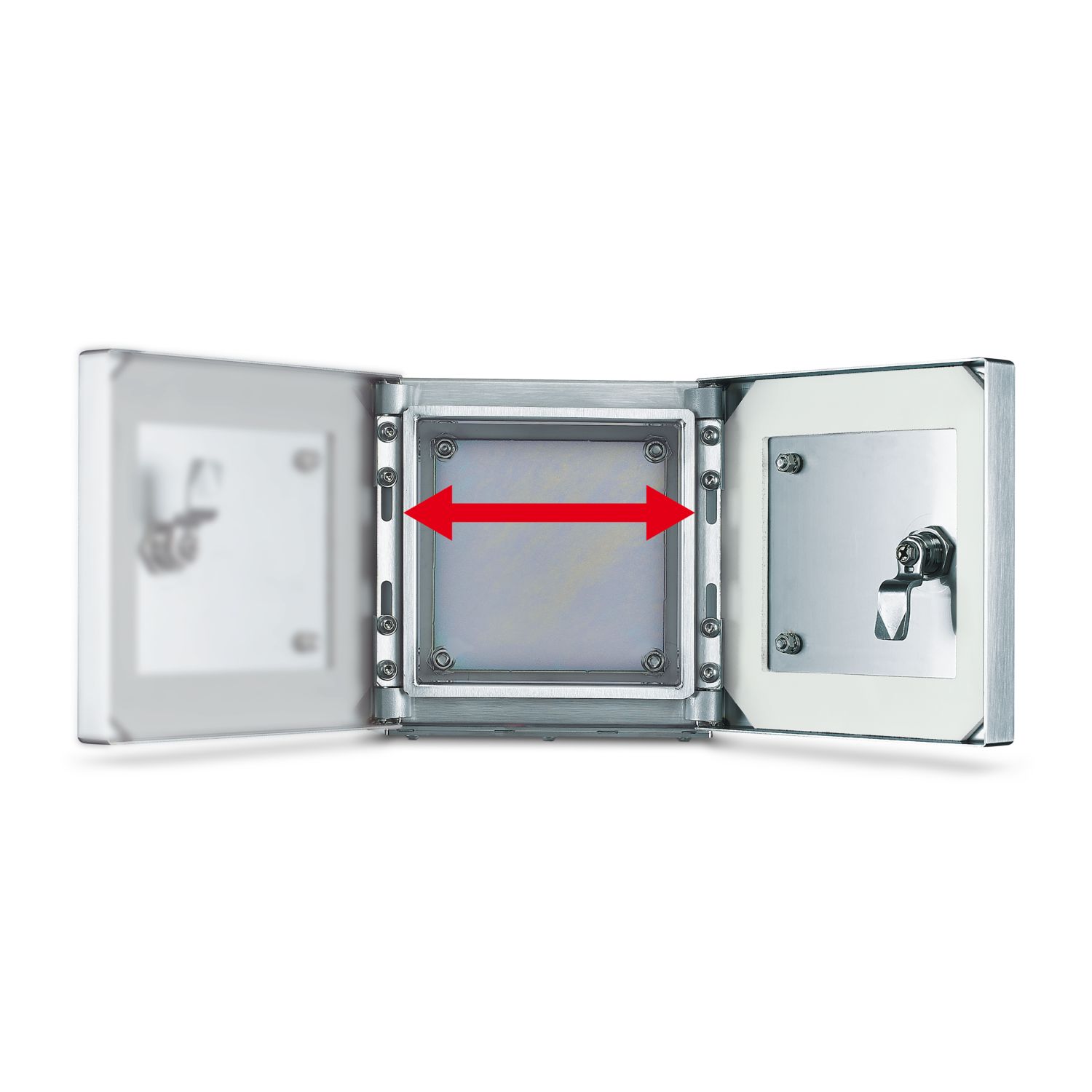 899055 Phoenix Contact Type 30 Series Silver 316L Stainless Steel Junction Box, ATEX, IECEx, 300 x 300 x 160mm