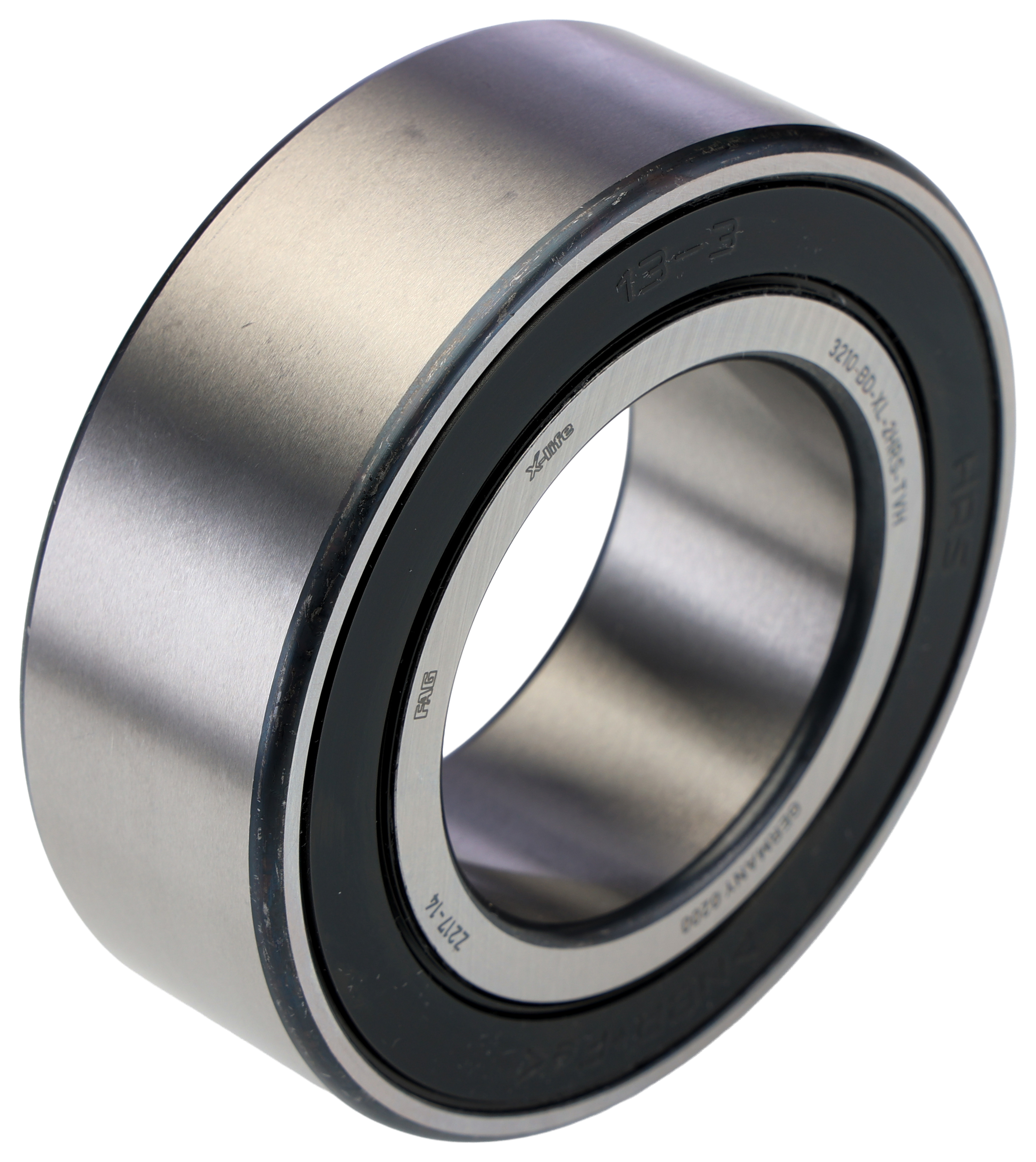 FAG 3210-BD-XL-2HRS-TVH 2 Row Ball Bearing - 50 mm ID, 90 mm OD 30.2 mm Race Width