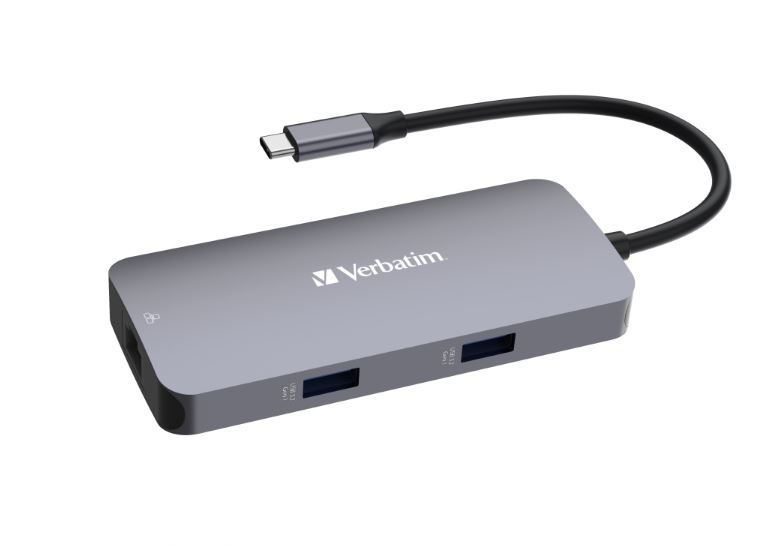 Verbatim 3 Port USB 3.2 USB Hub, USB Bus Powered, 112 mm