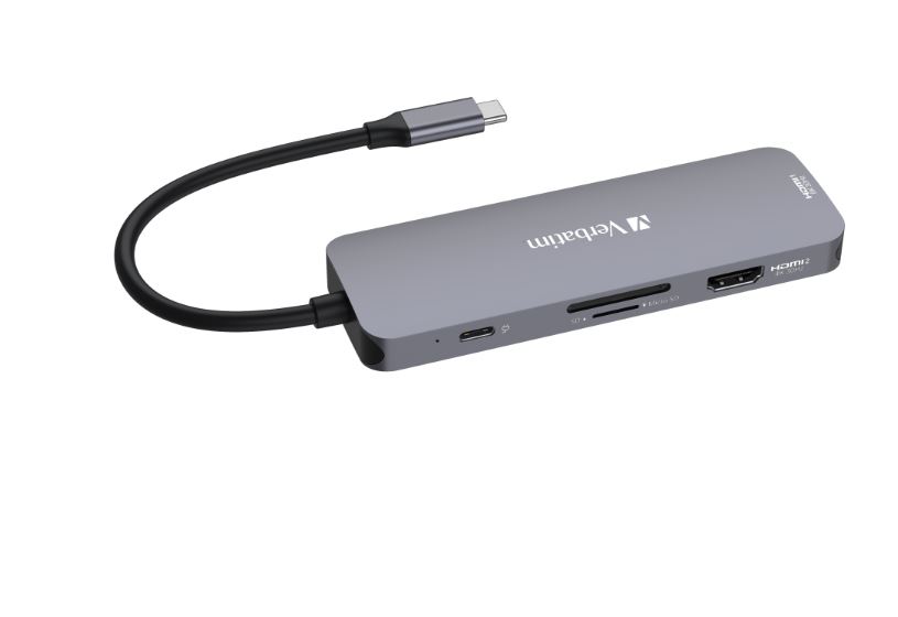 Verbatim 4 Port USB 3.2 USB Hub, USB Bus Powered, 121 mm