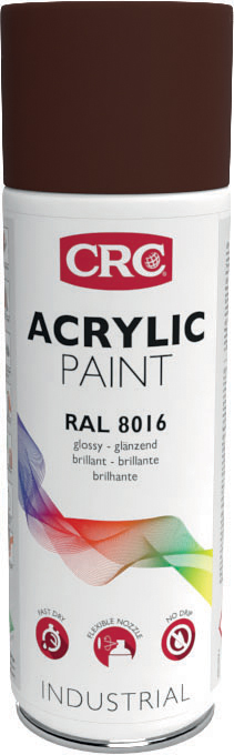 CRC 400 ml RAL 8016 Brown Gloss Spray Paint