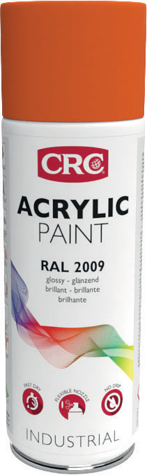 CRC 400 ml RAL 2009 Orange Gloss Spray Paint