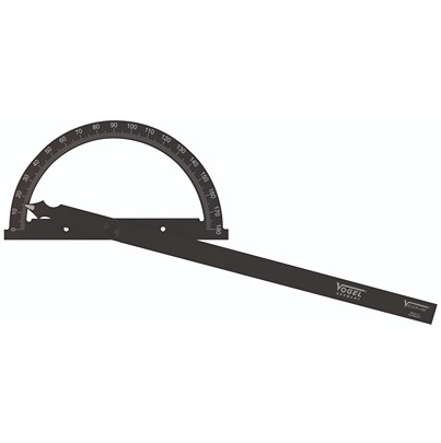 Vogel Vernier ° Bevel Protractor, 120 mm Duralumin, Special Steel Blade