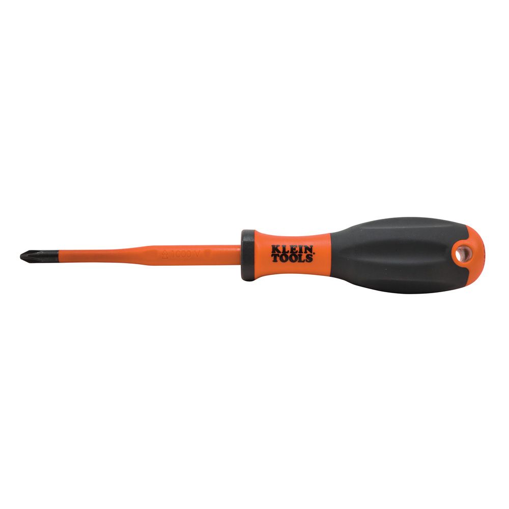 Klein Tools Insulated, PH2 Tip, 100 mm Blade VDE/1000V Approved, 210 mm Overall