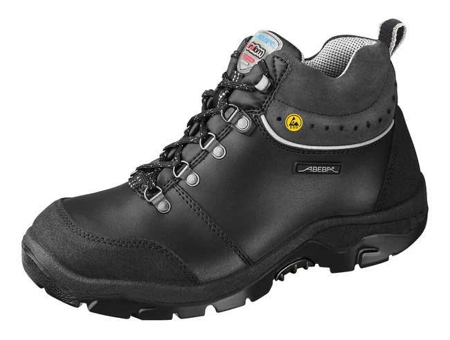 Abeba 32268 Unisex Black Steel Safety Shoes, UK 14, EU 50