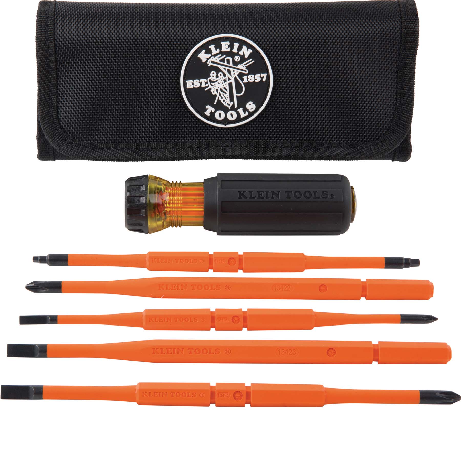 Klein Tools Phillips Interchangeable Insulated Screwdriver Set, 7-Piece