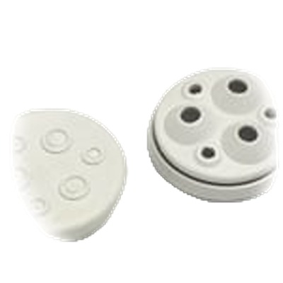 Fibox MFM Series White EPDM Cable Gland, M50 Thread, 8mm min., 12mm max., IP67