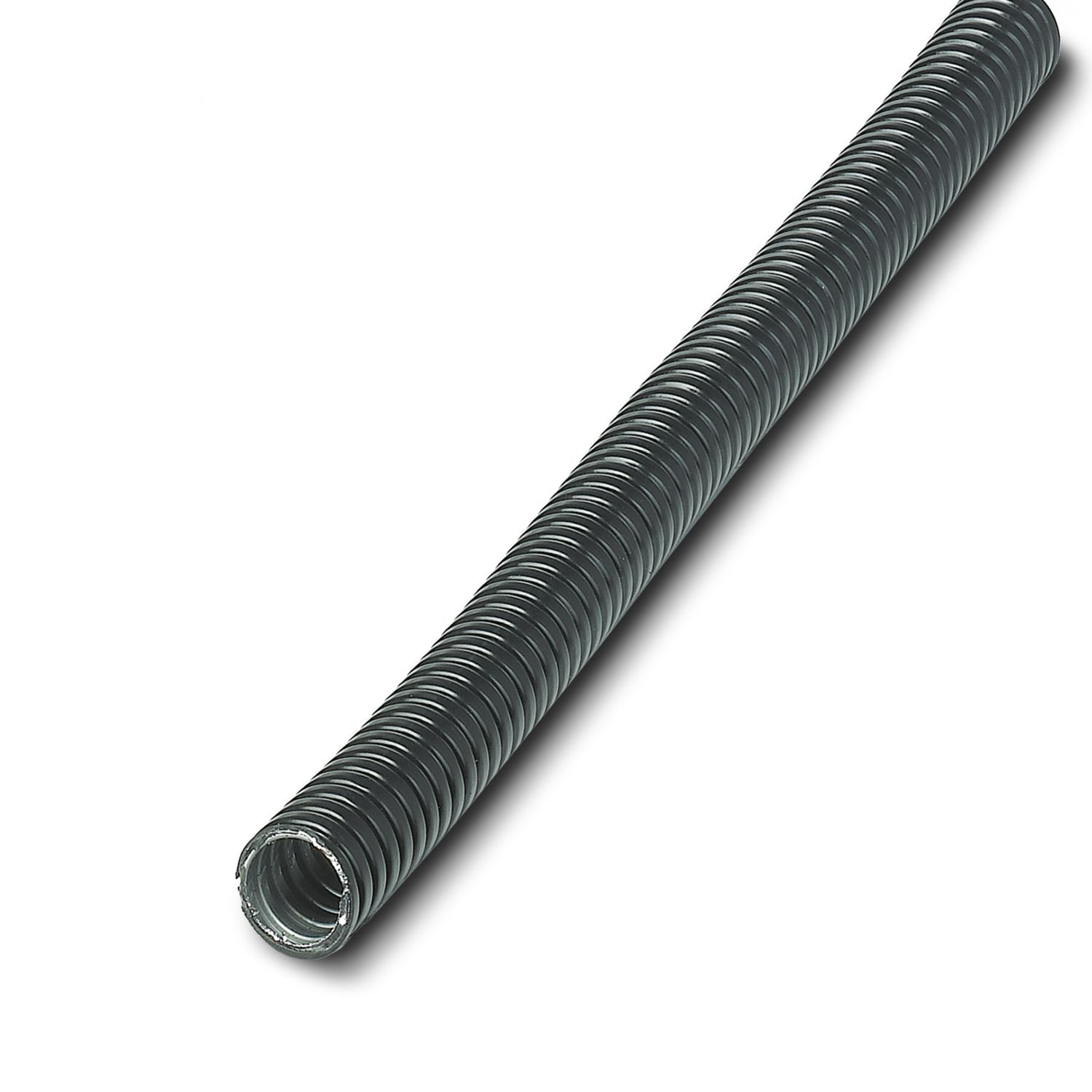 Phoenix Contact 10 m Black Cable Cover in Coated Galvanised Steel, Polyvinyl Chloride, 7 mm ID