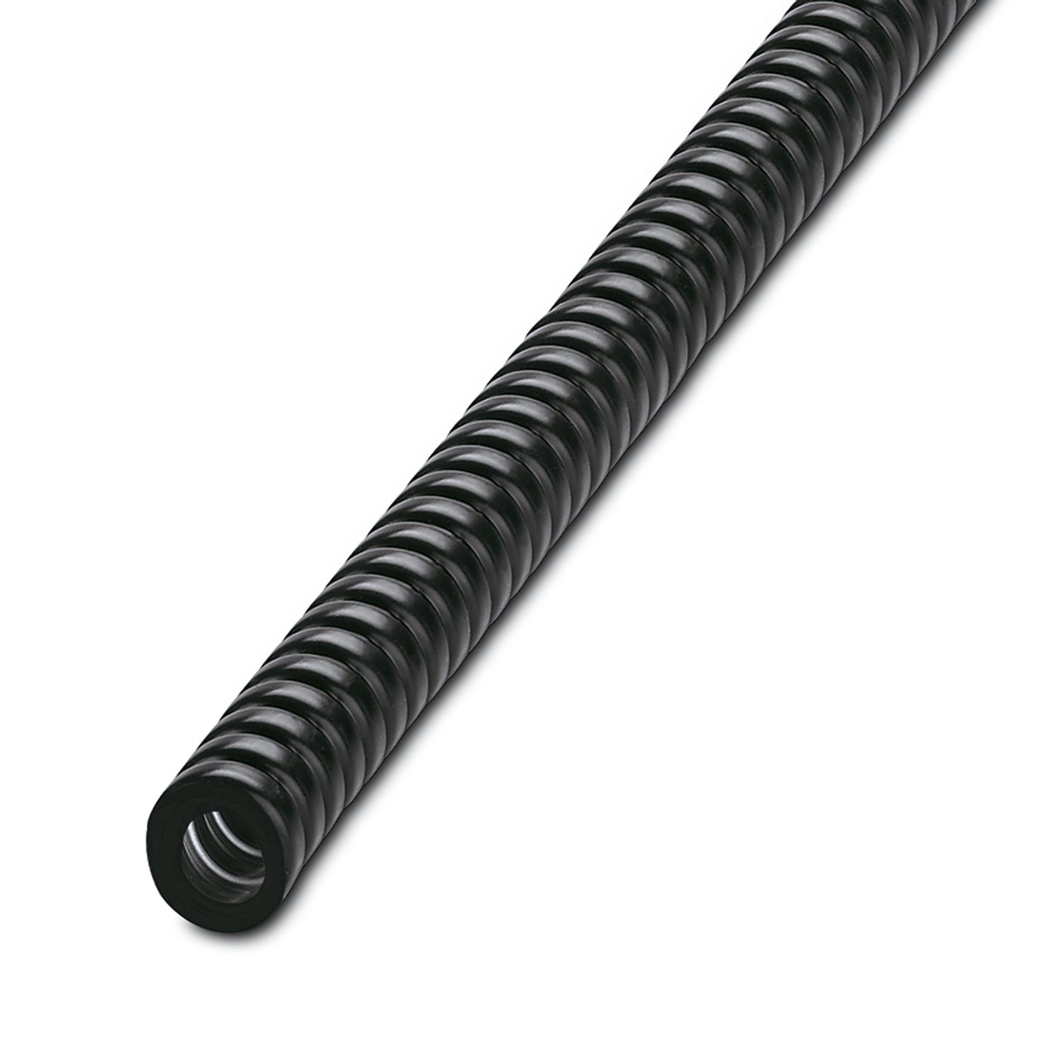 Phoenix Contact 10 m Black Cable Cover in Coated Galvanised Steel, Polyvinyl Chloride, 10 mm ID