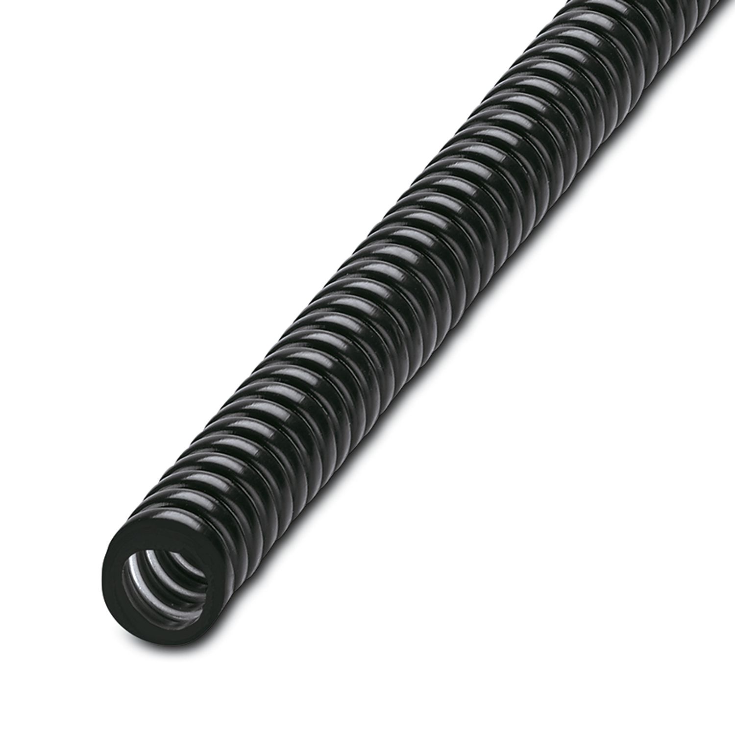 Phoenix Contact 10 m Black Cable Cover in Polyvinyl Chloride, Coated Galvanised Steel, 13 mm ID