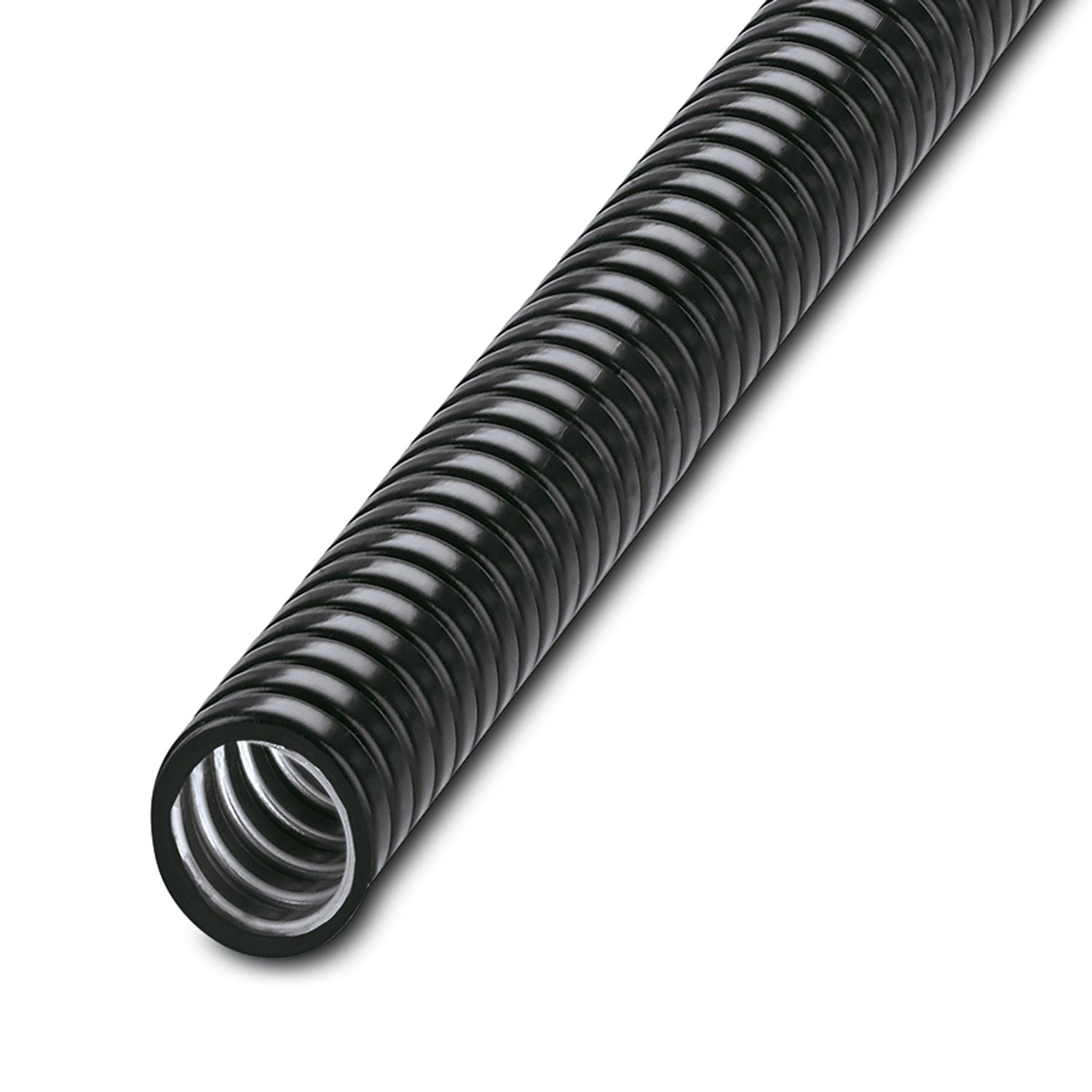 Phoenix Contact 10 m Black Cable Cover in Polyvinyl Chloride, Coated Galvanised Steel, 17 mm ID