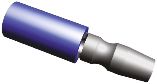 TE Connectivity, PLASTI-GRIP Insulated, Blue Crimp Bullet Connector, 16 AWG to 14 AWG, 5 mm Bullet diameter Male