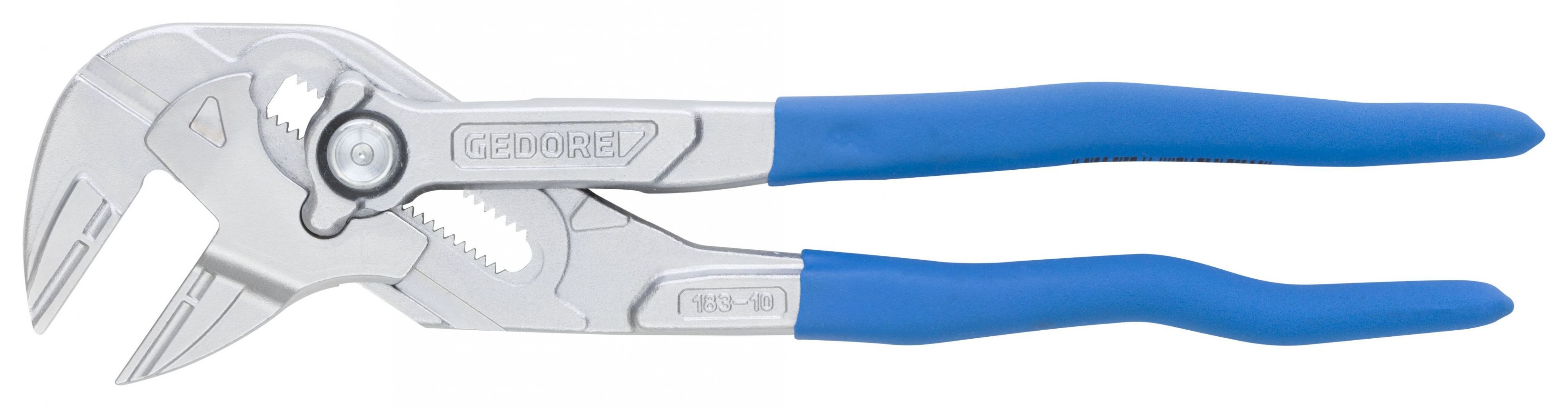 Gedore Plier Wrench, 260 mm Overall, 52 mm Jaw Capacity, Insulated Handle