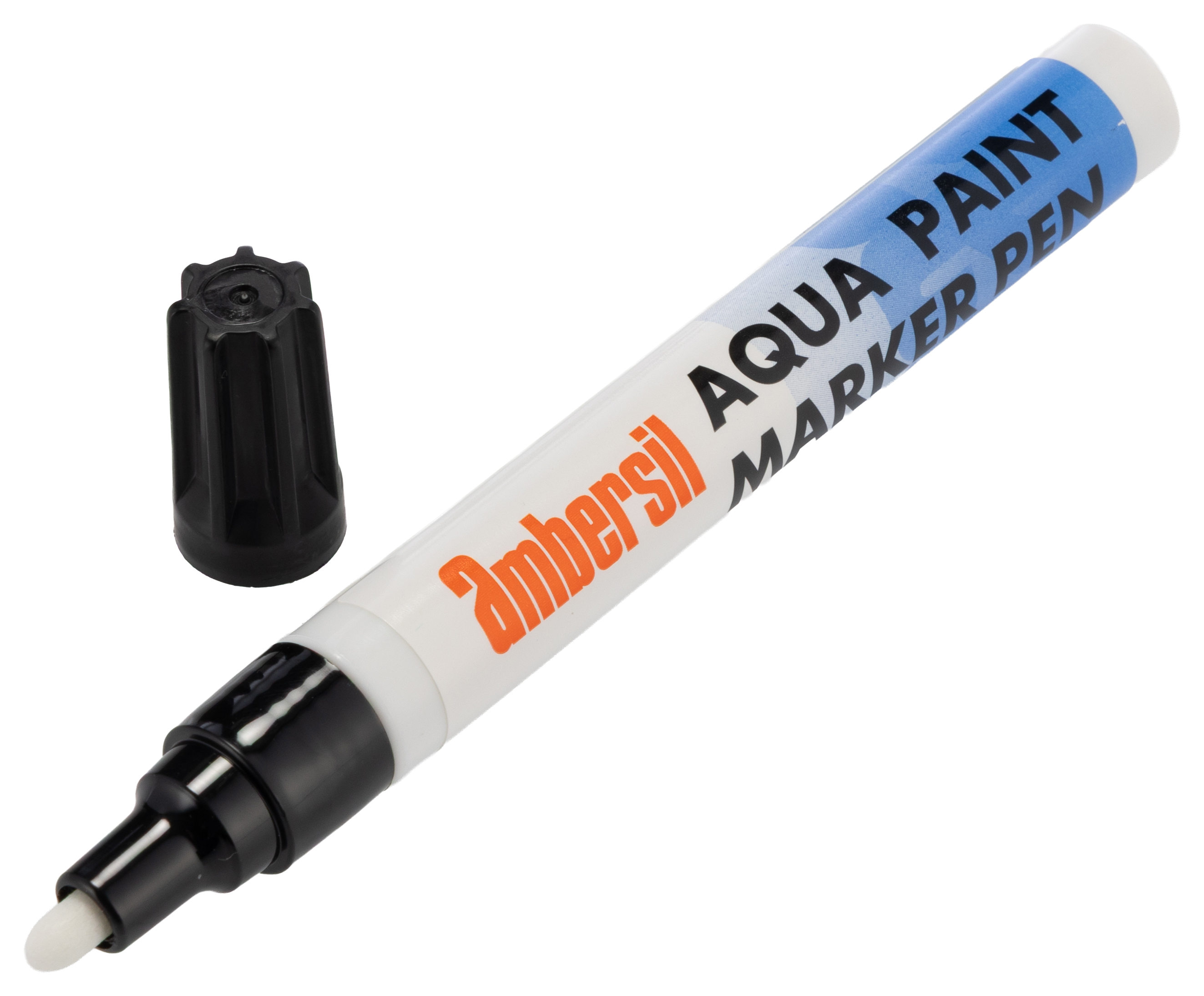 Ambersil Black 4.5 mm Paint Marker Pen for use with Glass, Metal, Plastic