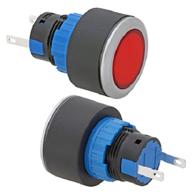RS PRO Red Panel Mount Indicator, 12V, Pin Terminal Termination, IP65