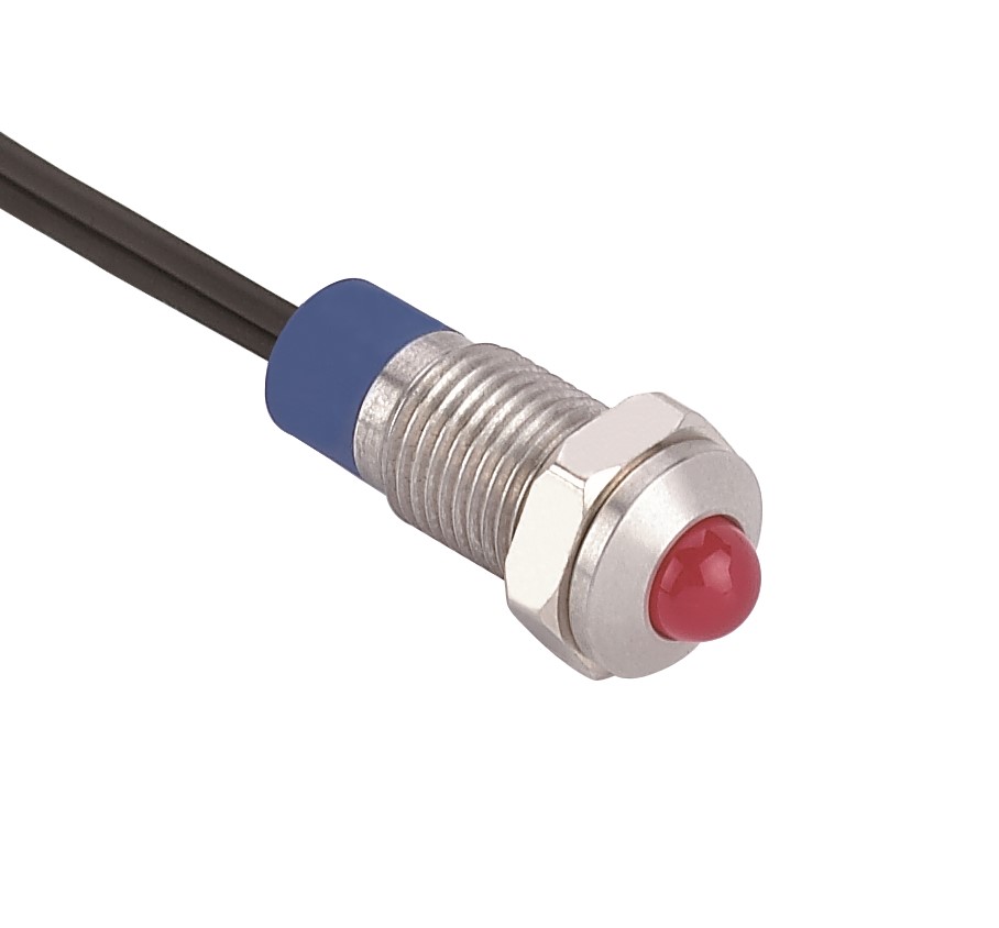 RS PRO Red Panel Mount Indicator, 24V, Lead Termination Panel, IP67