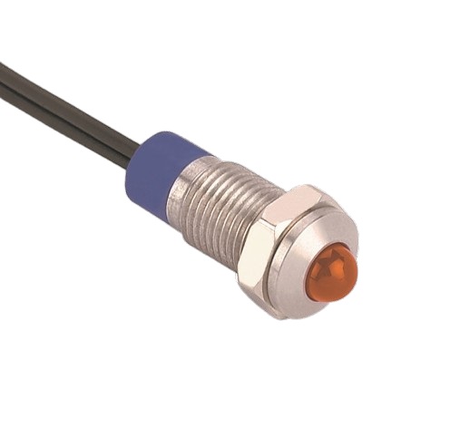 RS PRO Amber Panel Mount Indicator, 24V, Lead Termination Panel, IP67