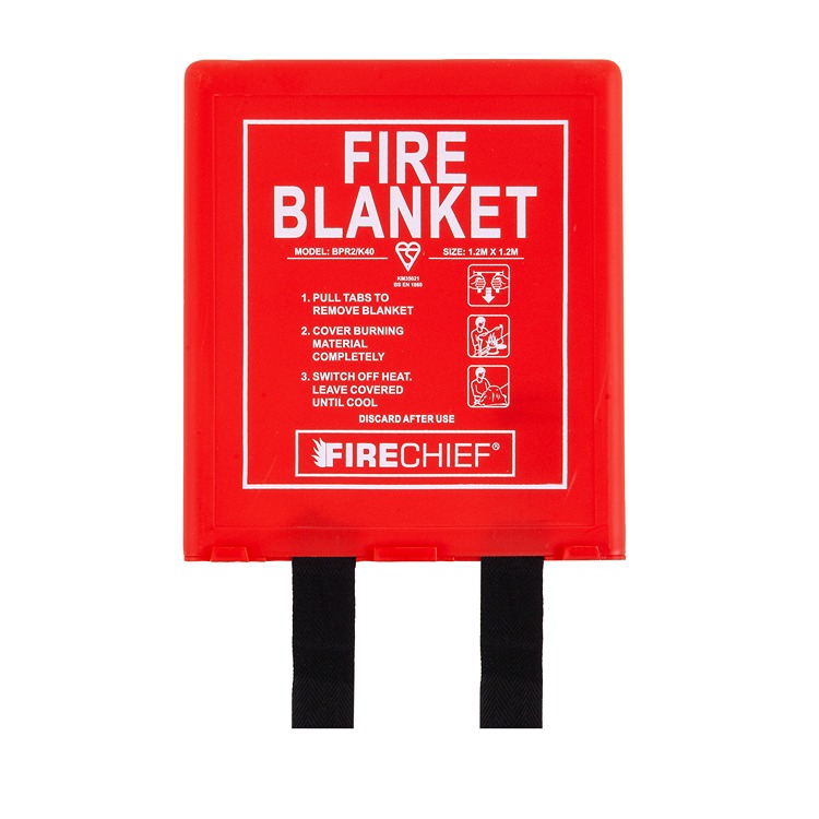 RS PRO Fibreglass Plastic Fire Blanket