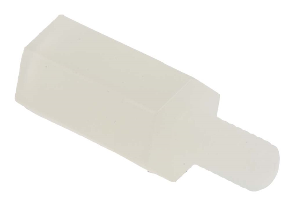 RS PRO M3 Standoff, 10 mm Body, 6 mm Stud, Polyamide 66