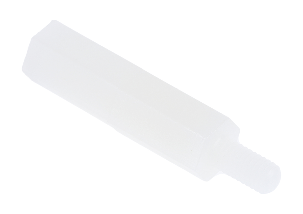 325-750 RS PRO M3 Standoff, 20 mm Body, 6 mm Stud, Polyamide 66