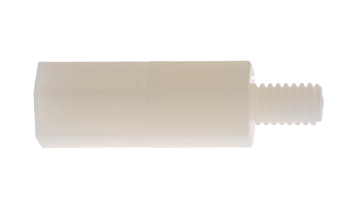325-794 RS PRO M4 Standoff, 19 mm Body, 6 mm Stud, Polyamide 66