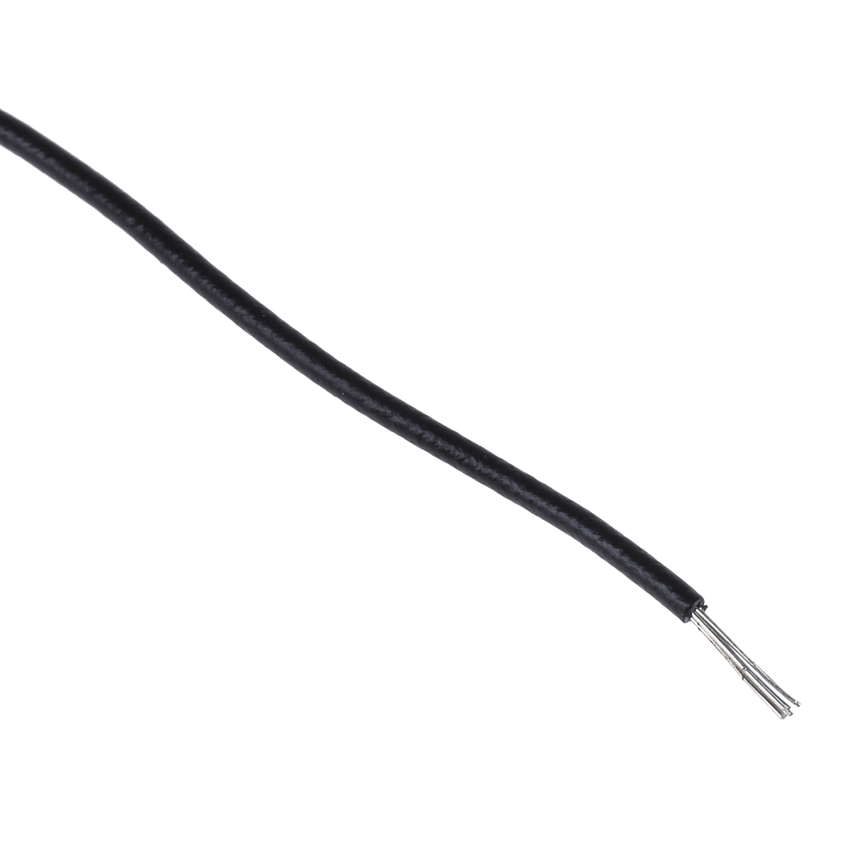 Alpha Wire Hookup Wire PVC Series Black Hook Up Wire, 24 AWG, 7, 30 m, Polyvinyl Chloride, 3250 BK005