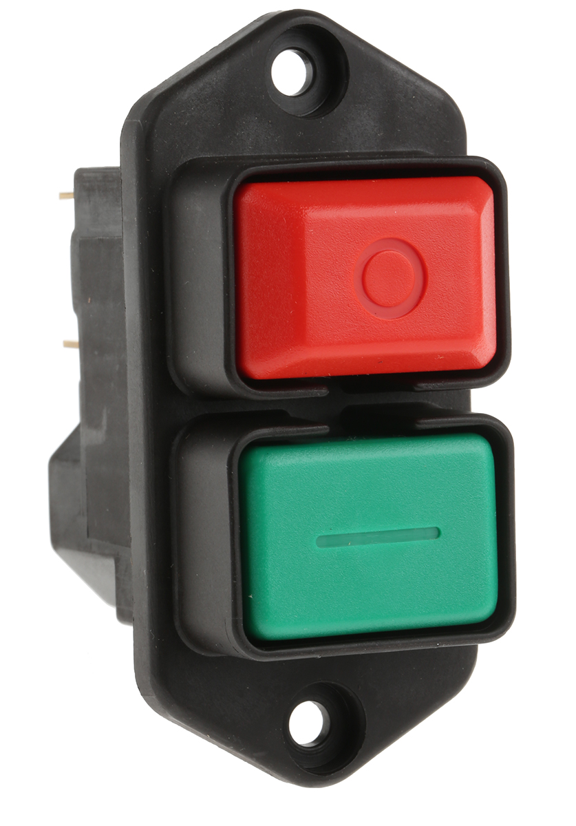 3251-21-01 Tripus Push Button Switch, Latching, Flange, DPDT 230 V ac