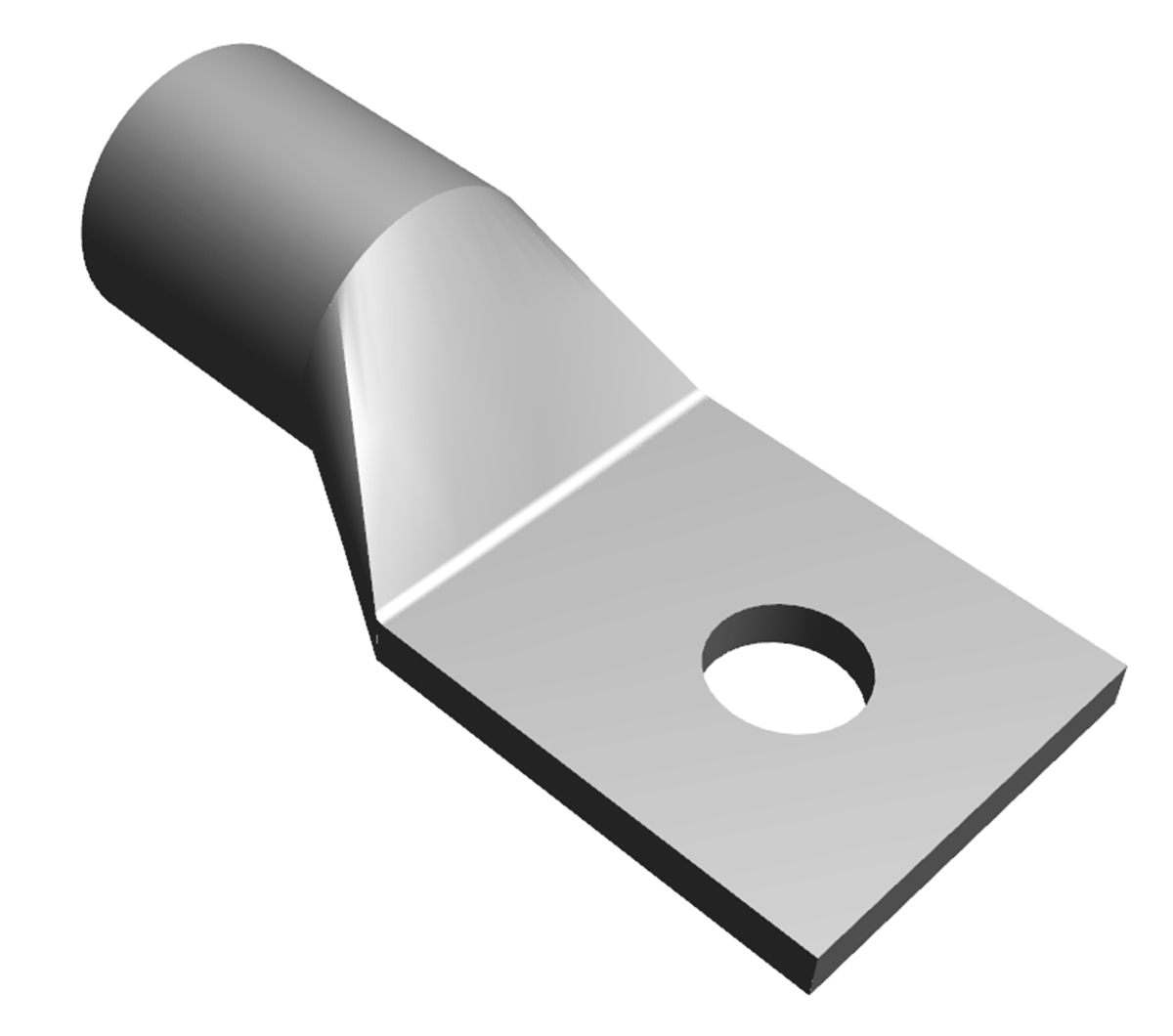 TE Connectivity, AMPOWER Uninsulated Ring Terminal, M8 Stud Size 2 AWG 2 AWG Wire Size
