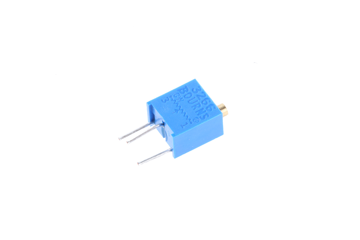 200 Ω, Through Hole Trimmer Potentiometer, Pin 0.25 W Top Adjust Bourns, 3266