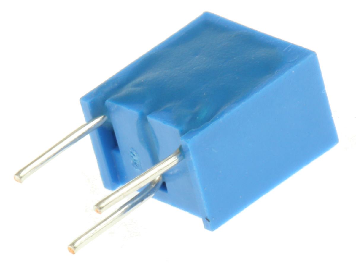 500 Ω, Through Hole Trimmer Potentiometer, Pin 0.25 W Top Adjust Bourns, 3266