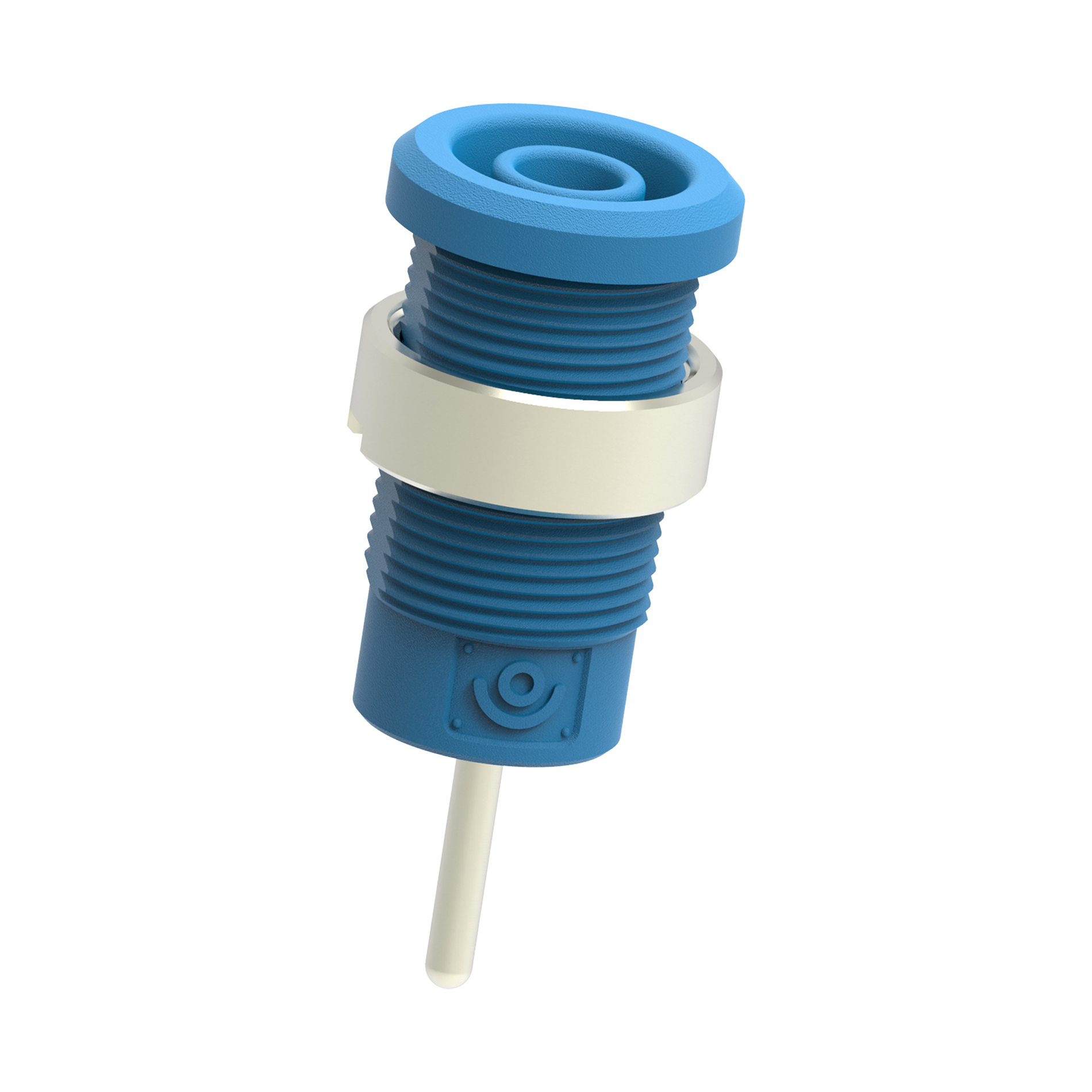 Electro PJP Blue Female Banana Socket, 4 mm Connector, Pin Termination, 1kV, 36A, Nickel Plating