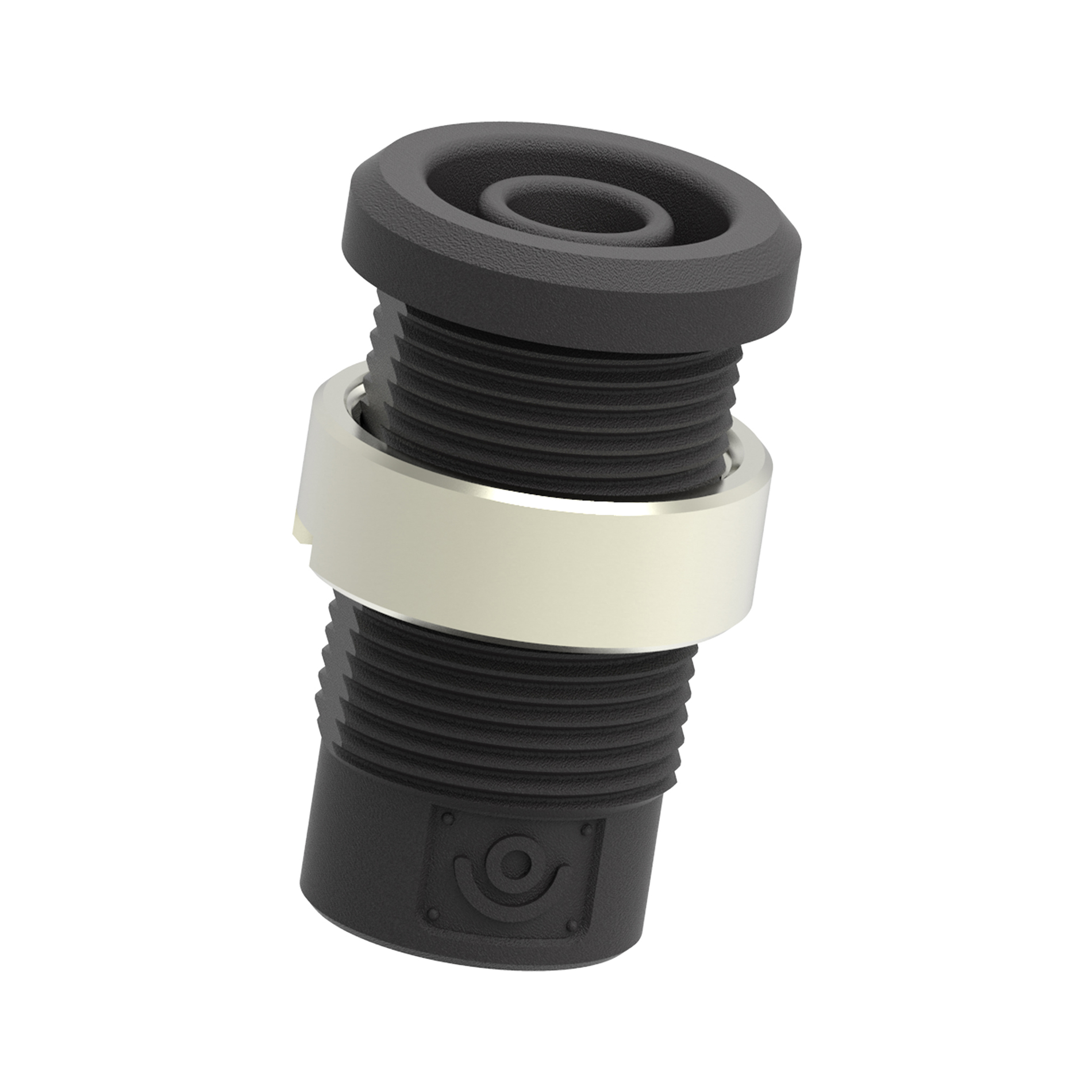 Electro PJP Black Female Banana Socket, 4 mm Connector, M3 Thread Termination, 1kV, 36A, Nickel Plating