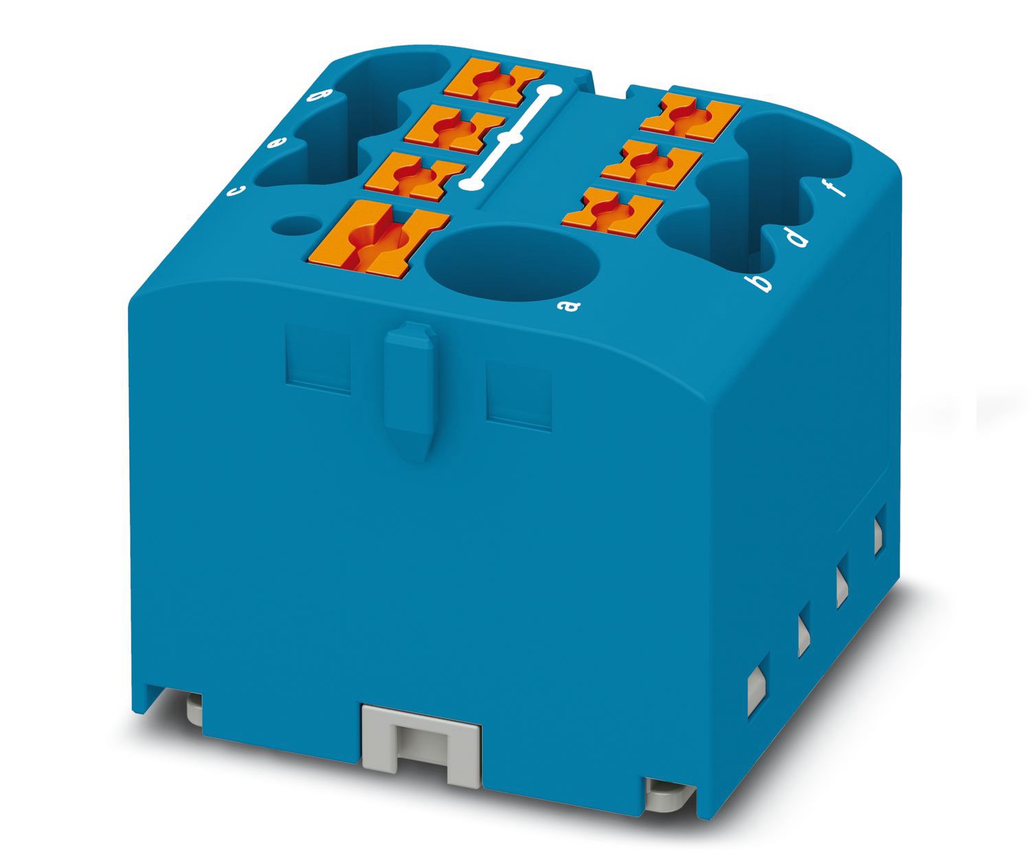Phoenix Contact Distribution Block, 7 Way, 450V, 57A, Blue