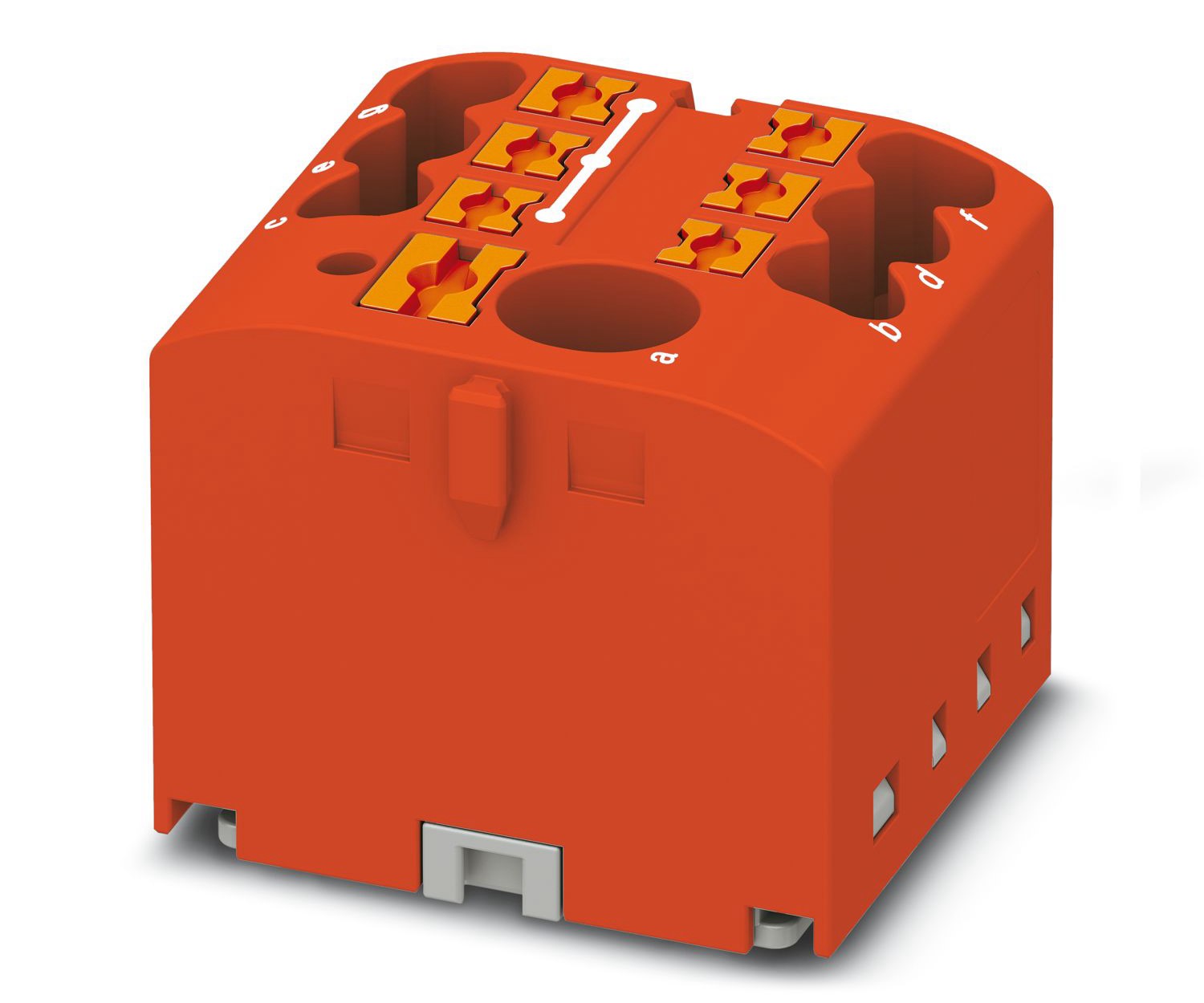 Phoenix Contact Distribution Block, 7 Way, 450V, 57A, Red